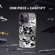 One Piece x CASETiFY 航海王联名 兄弟单色贴纸适用于iPhone14/Plus/Pro/Max防摔手机壳
