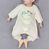 婴儿睡衣连体夏中袖薄款冰丝，护肚家居服宽松空调，服1-3岁宝宝衣服