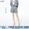 LILY夏女装气质时尚通勤款休闲高腰显瘦阔腿西装休闲短裤