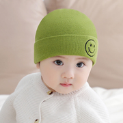 宝宝帽子毛线帽秋冬季婴儿0-9个月，女童男童冬天可爱超萌保暖帽2岁