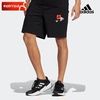 阿迪达斯运动裤男裤夏季运动裤梭织跑步户外训练健身锻炼短裤