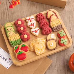手工曲奇饼干独立包装高颜茶点，儿童生日可爱甜点心零食新年礼物包