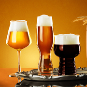 精酿啤酒杯 德国小麦扎啤杯 创意酒吧玻璃酒杯 定制印logo 500ml