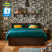 IKEA宜家SONGESAND松耶桑德床框架带侘寂风抽屉双人床储物床