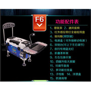 哇嘎6代钓箱带夜钓灯伞架风扇全磁拉饵盘多功能钓鱼箱 台钓箱