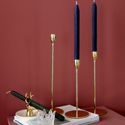 北欧蜂窝蜡烛创意铁艺烛台轻奢烛光晚餐道具，浪漫餐厅装饰品摆件