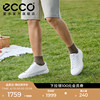 ECCO爱步男士百搭小白鞋 真皮透气防滑休闲板鞋 街头趣闯504744