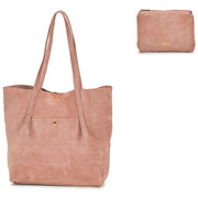 Betty London女包肩背包磨砂皮面托特包粉色购物袋2024单肩包