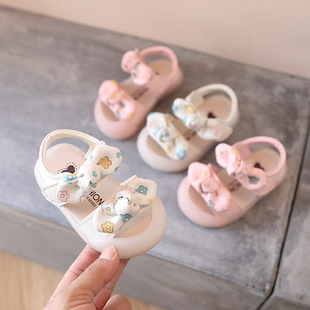 女宝宝凉鞋春夏款0-1-2岁婴儿，软底学步鞋夏季公主鞋女童防滑鞋子