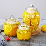密封罐玻璃储物罐子蜂蜜柠檬食品罐头瓶腌制罐小泡菜坛子带盖瓶子
