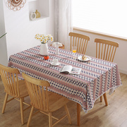 美式田园印花桌布家用餐厅长方形餐桌布书桌布台布盖巾
