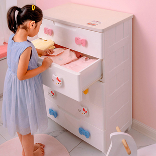日本iris爱丽思宝宝衣橱，hellokitty儿童塑料收纳柜子抽屉式整理柜