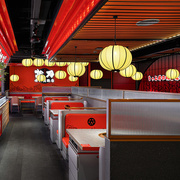定制中式灯笼吊灯带射灯，日式复古客厅餐厅，卧室茶室餐饮饭店卡座餐
