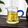 泡茶公道杯家用耐热玻璃泡茶壶月牙杯茶漏过滤一体分茶器茶具套装