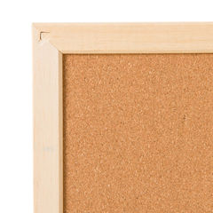 齐富(QIFU软木板图钉照片墙告示软木包布水松留言板白木框包边大