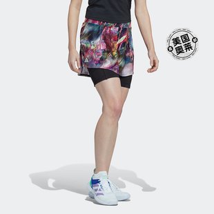 Adidas/阿迪达斯 女士墨尔本网球裙 多色/黑色 美国奥莱直发