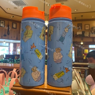 香港迪士尼乐园动物城朱迪尼克可爱卡通，保温杯随手直饮杯