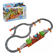托马斯轨道大师系列行走的断桥探险套装电动火车头儿童玩具GHK84