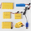 玩具遥控车飞机3.6v4.8v6v7.2v充电电池，包电池组usb数据线充电器