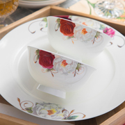 DIY散件搭配景德镇陶瓷餐具骨瓷吃饭碗盘碟家用组合中式清新