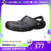 日本直邮Crocs卡骆驰男女同款凉鞋经典黑色简约夏季舒适百搭2