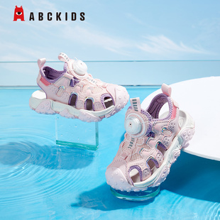 Abckids童鞋夏季旋转包头凉鞋