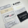 韩国领标棉带布标签印唛通用洗水标高密度双锦织唛衣标定制