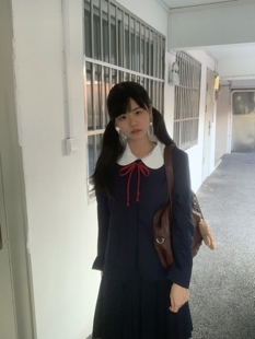 三团 椿 校供感昭和感幼稚园套装JK制服