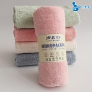洁玉毛巾珊瑚绒柔软吸水厨房，擦手用方巾，毛巾干发巾a类面巾0027