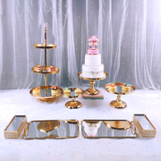 欧式生日蛋糕架子多层下午茶，点心盘托盘婚礼，甜品台装饰摆件展示架