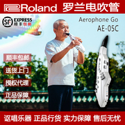 Roland罗兰电吹管AE-05C初学老人电萨克斯葫芦丝电子管乐器竹笛子