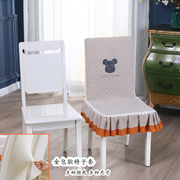 实木椅子套全包款连体餐椅垫，凳子套中式餐桌，椅套饭店餐厅餐椅套罩