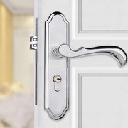 304不锈欧式钢室内房门锁，静音执手锁，加厚卧室门锁套装压把锁