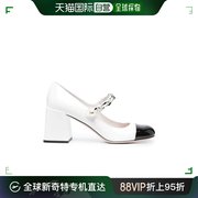99新未使用香港直邮MIU MIUMary Jane亮漆皮高跟鞋 跟高6.5cm