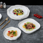 中式创意菜盘子家用沙拉盘陶瓷，餐具西餐盘，汤盘高级感深盘2023