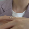玫瑰花戒指女925纯银简约食指环，时尚个性小众，设计感高级韩国ins风