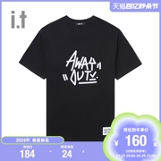 it AWAYOUT男装圆领短袖T恤2024夏季街潮酷感印花半袖002120
