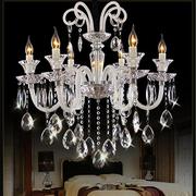 水晶吊灯欧式客厅灯轻奢卧室餐厅灯具，美式别墅蜡烛灯