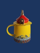 中国风情侣杯创意龙凤杯婚庆礼物带盖子水杯咖啡杯茶杯个性陶瓷杯