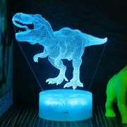 3d恐龙小夜灯创意led立体视觉，台灯儿童房卡通卧室床头灯生日礼物