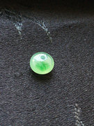 珠宝翡翠冰种飘阳绿色路路通配珠老种a货冰透水润色珠子手串玉珠