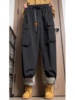 探路者马丁靴裤子搭配男春季美式降落伞兵工装裤，户外登山防寒束脚