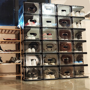 aj鞋盒球鞋收纳盒神器透明塑料高帮篮球鞋柜球鞋收藏展示柜省空间