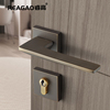 纯铜现代轻奢门锁室内卧室房门锁分体家用木门通用型静音门锁美式