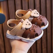 儿童凉鞋包头夏季男女宝宝防水防滑软底室内外学步鞋包头鞋