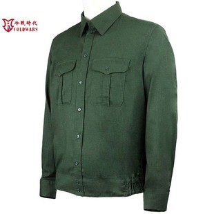 冷战直采俄罗斯原品俄军，迷公发陆军勤务衬衫绿色，夹克式长袖衬衣