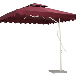 大型遮阳伞户外庭院伞露天休闲花园，伞沙滩扳手，伞侧立伞四方双顶伞