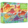 尤斯伯恩 Usborne Picture Puzzle Book Jigsaw Dinosaurs 恐龙 附拼图书 英文原版 儿童早教益智拼图玩具