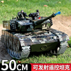 中国99a遥控坦克玩具合金履带式，金属电动可开炮男孩玩具车