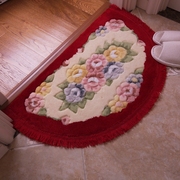 定制玫瑰剪花半圆地垫门垫，厨房卧室卫生间，门口吸水脚垫浴室防滑